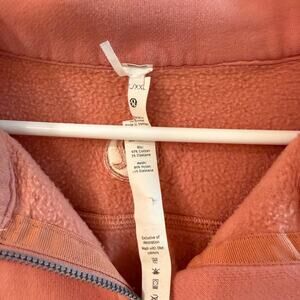 EUC Lululemon Melon Half Zip Cropped Oversized Scuba Hoodie | Sz XL/XXL